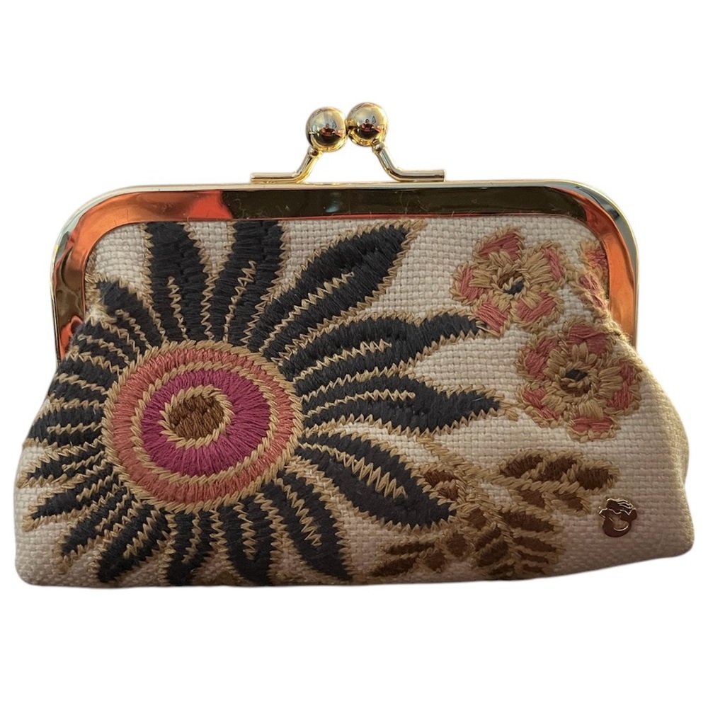 Spartina 449 Floral Embroidered Clutch